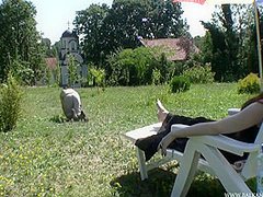 Mistress Bojana In Feet Worship In The Garden