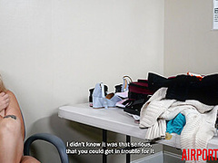 Teen Scammer Fucked By Older Customs Guard