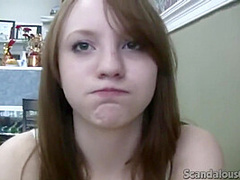 Teen slut sucks cock in public bathroom