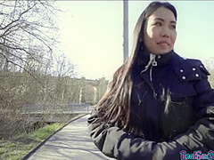 Pickedup Russian babe bentover before missionary stuffed