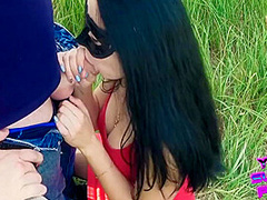 (archived Video) Outdoor Public Blowjob And Cum Swallow
