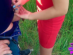 (archived Video) Outdoor Public Blowjob And Cum Swallow