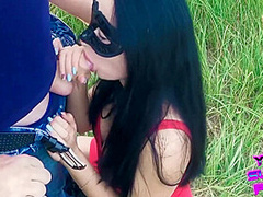 (archived Video) Outdoor Public Blowjob And Cum Swallow