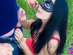 (archived Video) Outdoor Public Blowjob And Cum Swallow