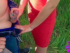 (archived Video) Outdoor Public Blowjob And Cum Swallow