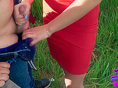 (archived Video) Outdoor Public Blowjob And Cum Swallow