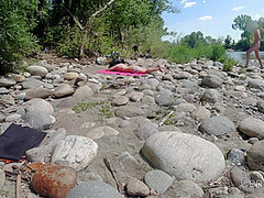 Public Beach Handjob: A Cute Nasty Girl Makes Me Cum