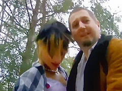 Pierced Milf Sucks Voyeur Stranger In Fotoshooting