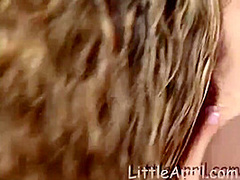 Little April with Lesbian friend licking at yau