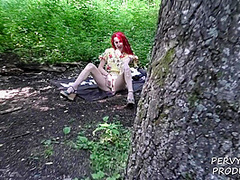 Pervyrussia - (pov) Redhead Get Fucked In The Wood Public Sex