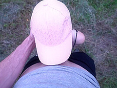 18yo Slut Gets Fucked Out In The Fields And Nearly Got Caught Twice, Facial