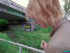 Ariela Donovan & Martin Gun in Redhead Fucked In A Tunnel - FakeHub