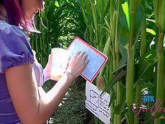 Lily Adams In Corn Maze