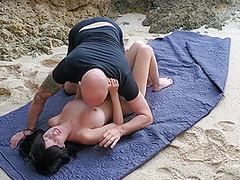 They Truly Make Love At The Beach In A Cave Creating A Rainbow With Their Orgasm