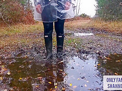 Wellies Girl Sucks And Fucks Dog Walker In The Forest