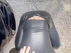 Fuck Girl In Leather Leggings