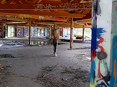 Risky Public Fucking! Exploring An Abandoned Water Park