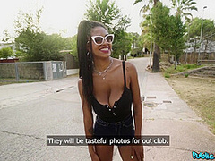 Tina Fire & Juan Lucho in Huge Natural Ebony Boobs Swinging - FakeHub