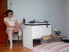Secretary At Office. Undressing Employee. Cam 1