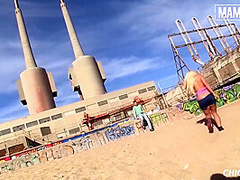 Blondie Fesser - Big Juicy Tits Argentinian Babe Gets Assfucked On The Beach