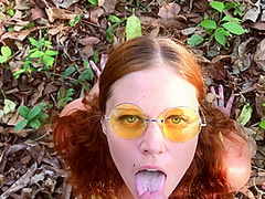 Naughty Shows Tits In The Public Places And Asks Try Boyfriends Pee