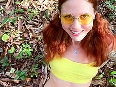 Naughty Shows Tits In The Public Places And Asks Try Boyfriends Pee