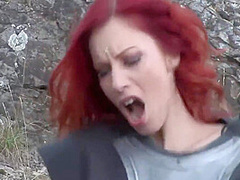 Stella Red - Milf Has Anal Sex With A Medieval Knight