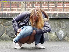 Pee Pissing Solo - Black Fox And Ani Black Fox