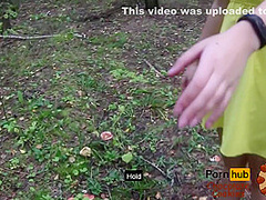 A Young Nymphomaniac Took Her Friend To The Forest And Fucked Him, And He Finished On Her Ass