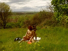 Rotschopf Liebt Outdoor Sex Mit Blowjob Und Bumsen