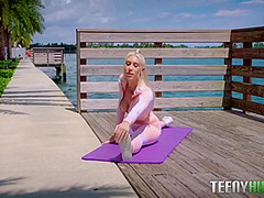 Stretching On Beach Leads To Sex With Stranger With Kay Lovely