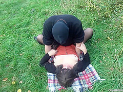 Fucked and creampied by random strangers at the cruising area