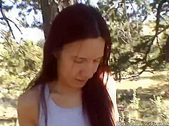 Cheating GF gives handie with baldys cock