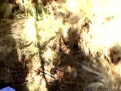 Cheating GF gives handie with baldys cock