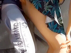 Taken And Fucked In The Street, Young College Slut!