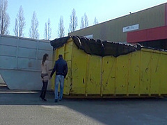 Stunning Brunette Teen Having A Hardcore Sodomy Outdoor