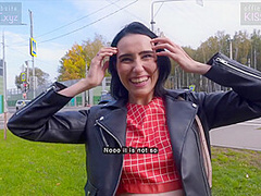 Pickup Russian Babe To Sloppy Blowjob & Fucks In Doggy / Kiss Cat