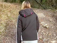 My Girlfriend Gives Me A Blowjob In The Forest And I Cum In Her Mouth