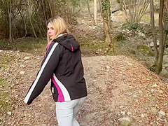My Girlfriend Gives Me A Blowjob In The Forest And I Cum In Her Mouth