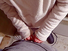 Horny Co-worker Creampied After Working