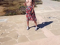 Horny Pierced Babe Squirt On Public Beach