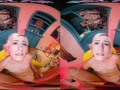 Your gorgeous blonde girlfriend thanks you for her Valentine's Day gifts in VR