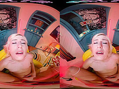 Your gorgeous blonde girlfriend thanks you for her Valentine's Day gifts in VR