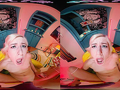 Your gorgeous blonde girlfriend thanks you for her Valentine's Day gifts in VR