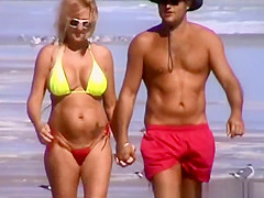 Mature woman in bikini with big tits