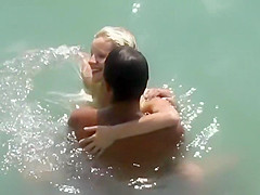 Blonde girl fingered and nicely fucked