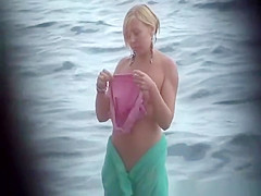 Nudist women in the sea