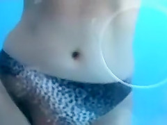 Cute girl spied while changing her bikini