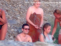 Nudist women starting to undress