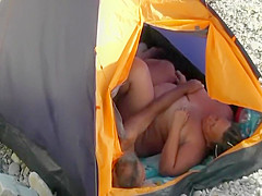 Fondling and fucking on a beach